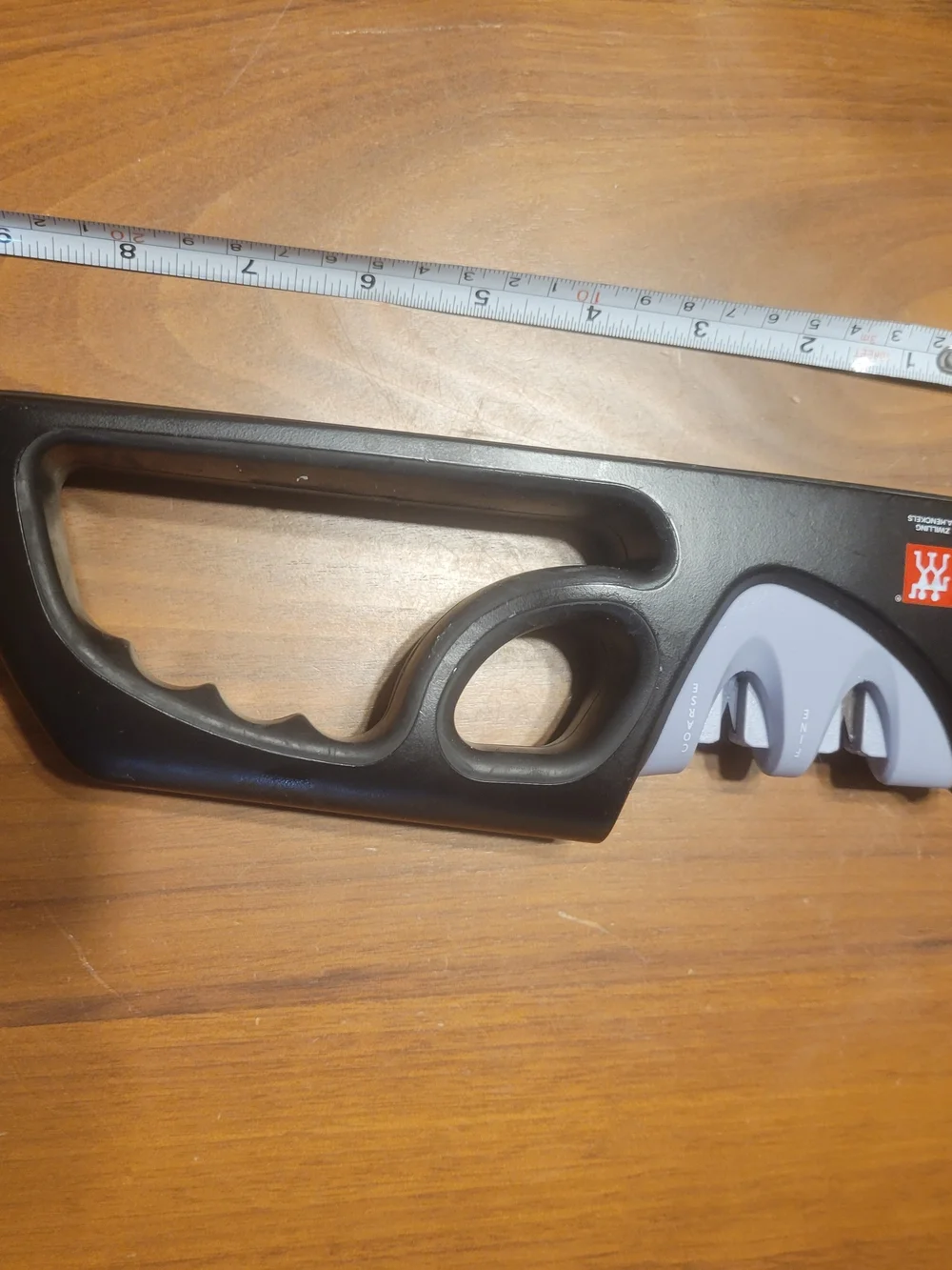 ZWILLING J.A. Henckels Black and Light Gray Knife Sharpener
